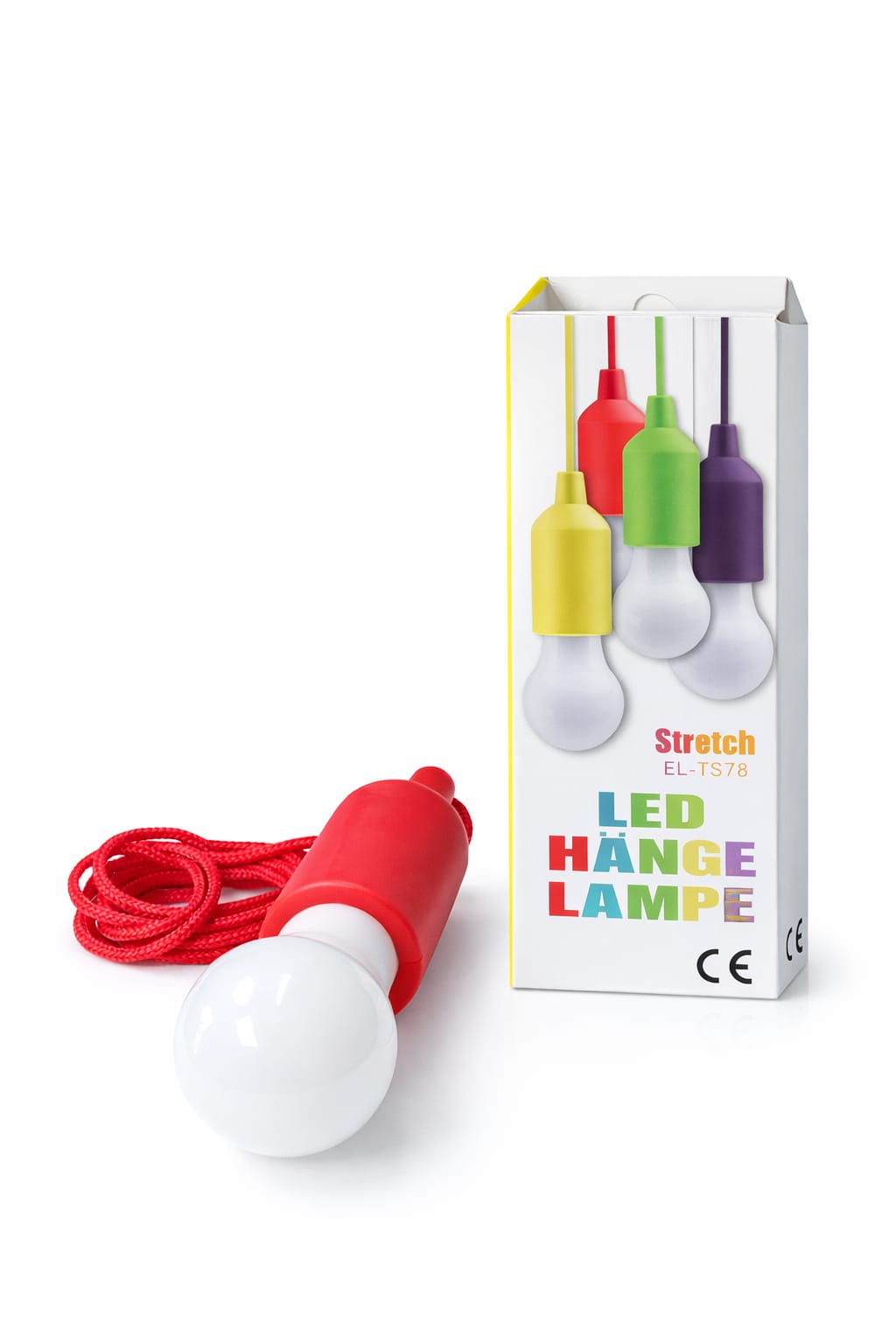 LED-Hängelampe mit Textilkabel